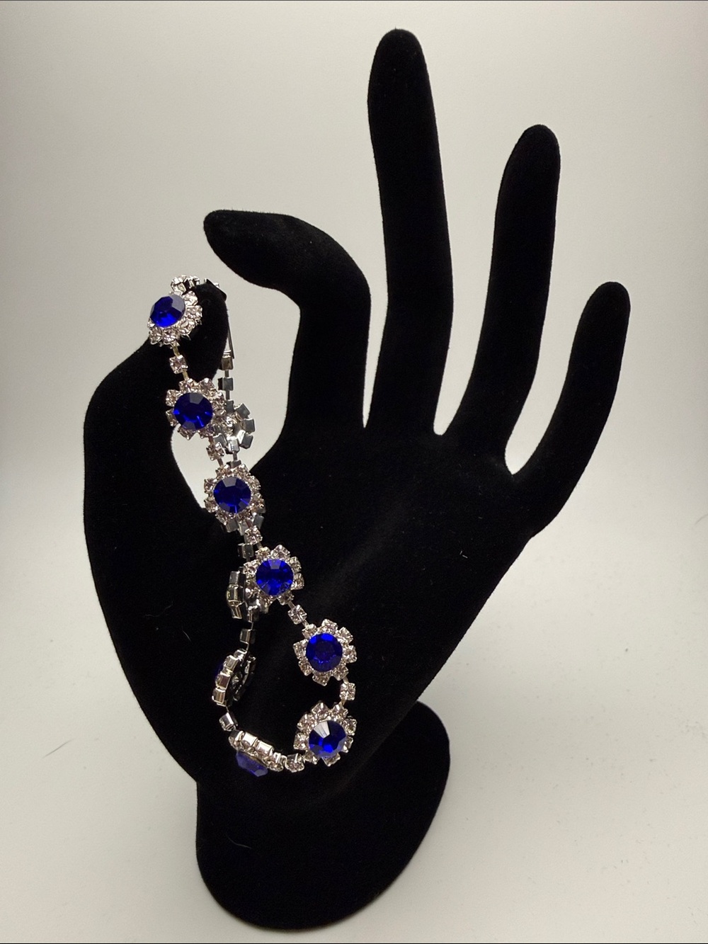 Sapphire Blue Crystal Tennis Bracelet - Women Jewelry